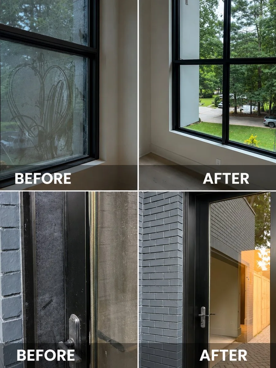 Interior and exterior glass cleaned by Altura Cleaning