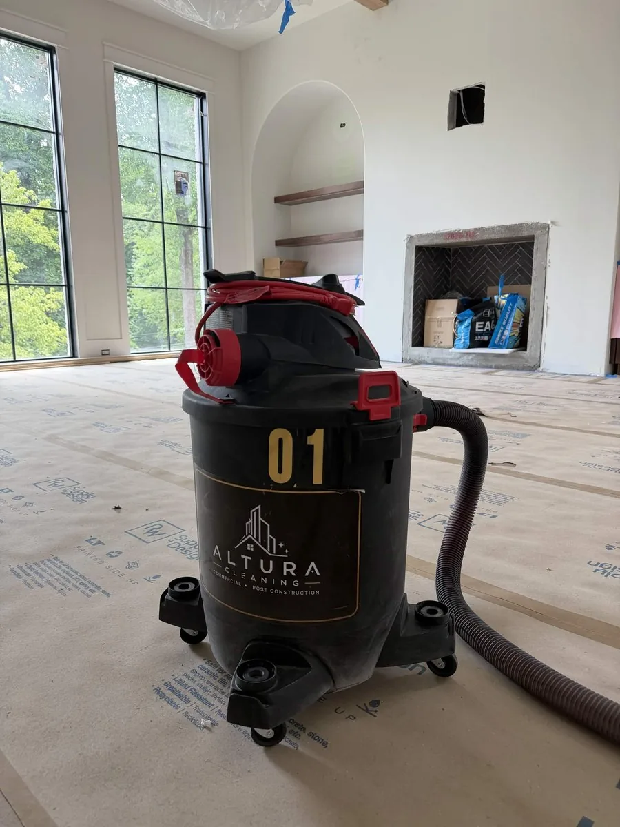 Post-Construction Cleaning project by Altura Cleaning in Atlanta Metro Area, GA. Rough-clean phase before final detailing.